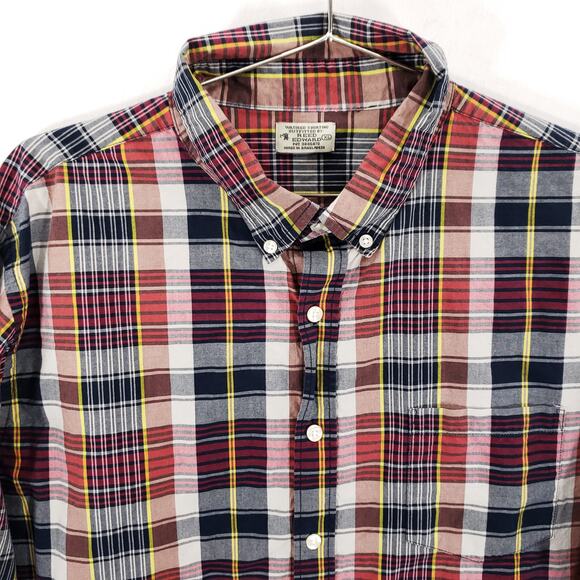 Reed Edward Shirt Mens Extra Large Multicolor Plaid Long Sleeve Button Down Top - Picture 2 of 7